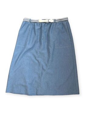 TANJAY Vintage Chambray Midi A Line Skirt Size 20